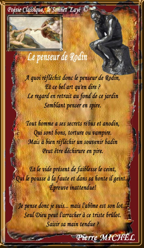 110_SONNET à ECHO_ Le Penseur de RODIN___eee