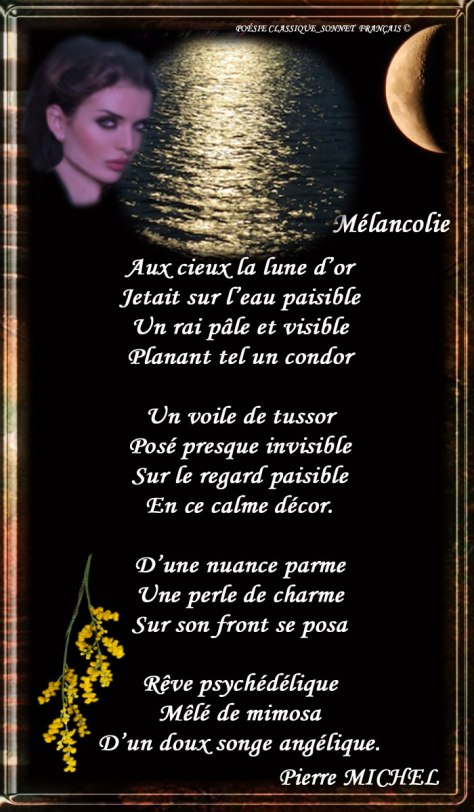 169_SONNET FRANÇAIS_ Mélancolie.______)